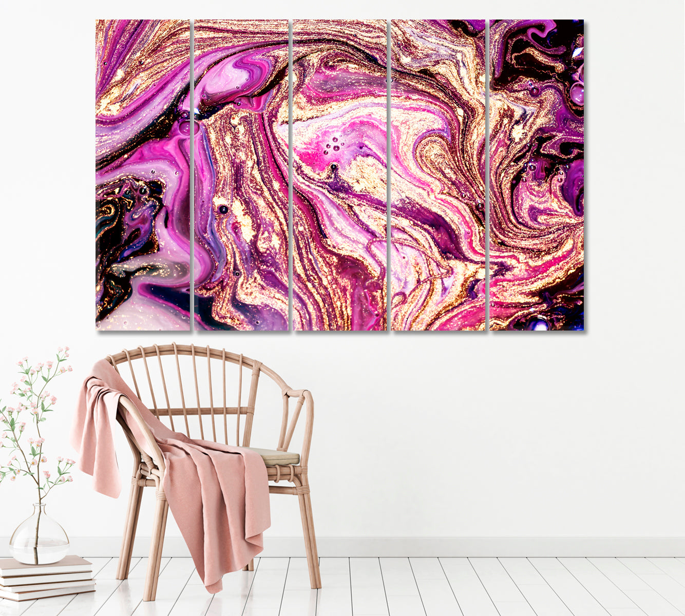 Abstract Purple Marble Pattern