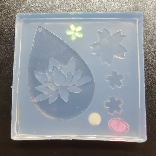 WHITE FLOWER MOLDS Silicone Snow Lotus Flower Silicone Molds