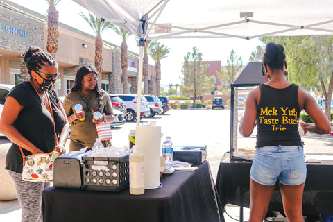 Beef patties and more at the Melanin Market LV