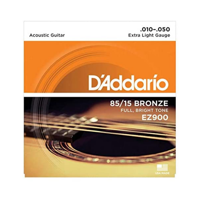 Cabina dolor de estómago barba Cuerda D'Addario para Guitarra Acústica de Bronce EZ-900Music Market