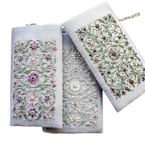 Embroidered Velvet Soft Glasses Case with Chain – BoutiqueByMariam