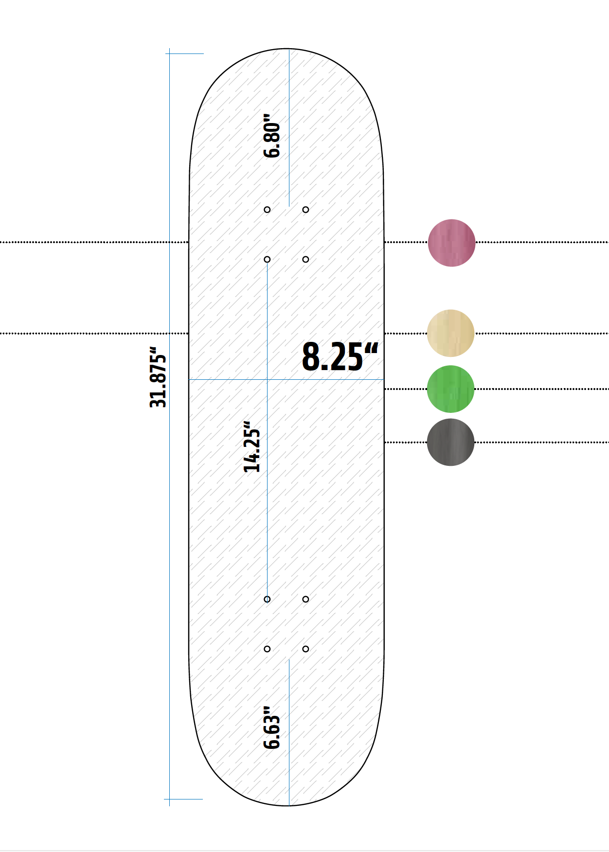 blank skateboard template for illustrator