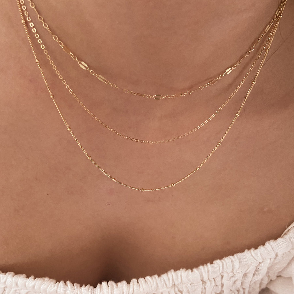 3 necklace layering