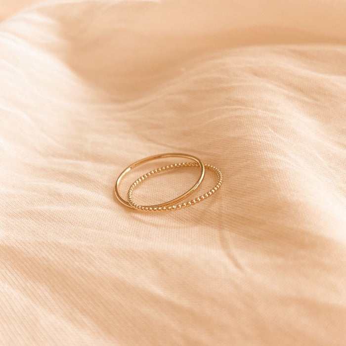 Ava - Gold Braid Boho Dainty Ring