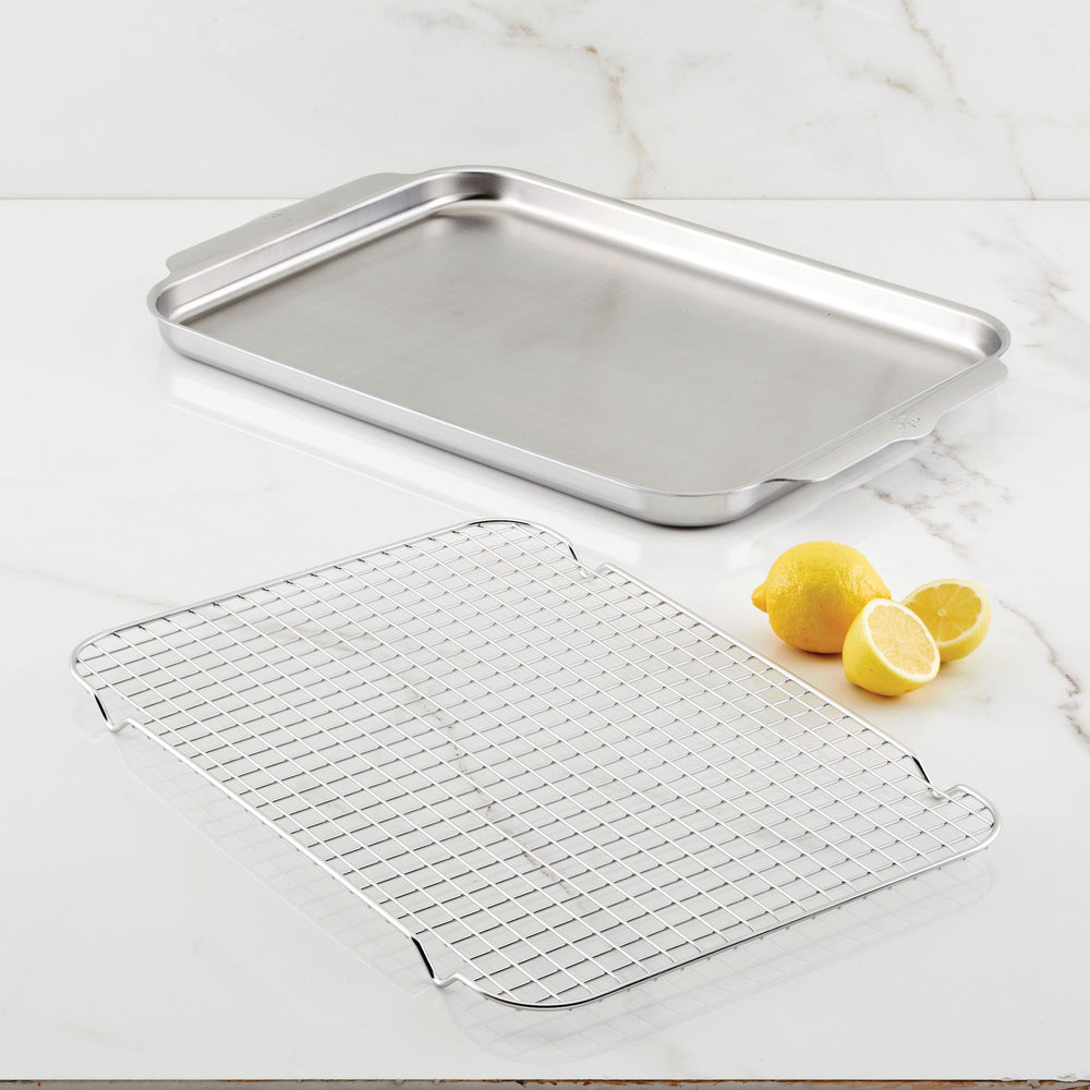 OvenBond Tri-ply Quarter Sheet Pan with Rack – Hestan Culinary
