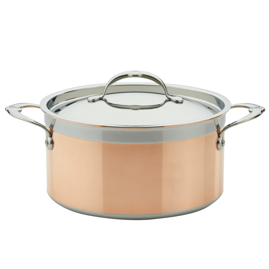 Pure Copper Soup Bucket Commercial Thick Soup Pot Pure Copper Handmade Soup  Pot Large-Capacity Household Extra-Thick Soup Large Copper Pot (2525