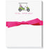 to do after golf (green and pink golf cart) notepad