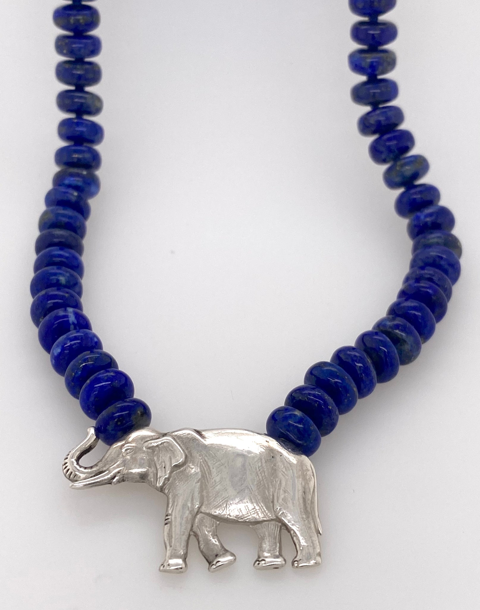 lapis lazuli elephant pendant