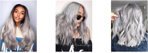 Smoke ice silver platinum blonde hairstyles inspiration trendy hair 2020