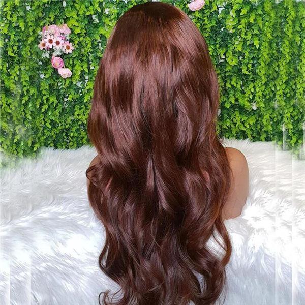 Medium Copper Brown Haircolor 13x4 Lace Frontal Wig | Heymywig.com –  HeyMyWig Hair Co.