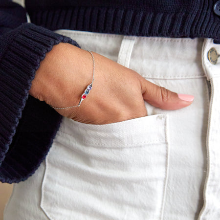 Streamlined design superior quality silver color bracelet for men - – Soni  Fashion®