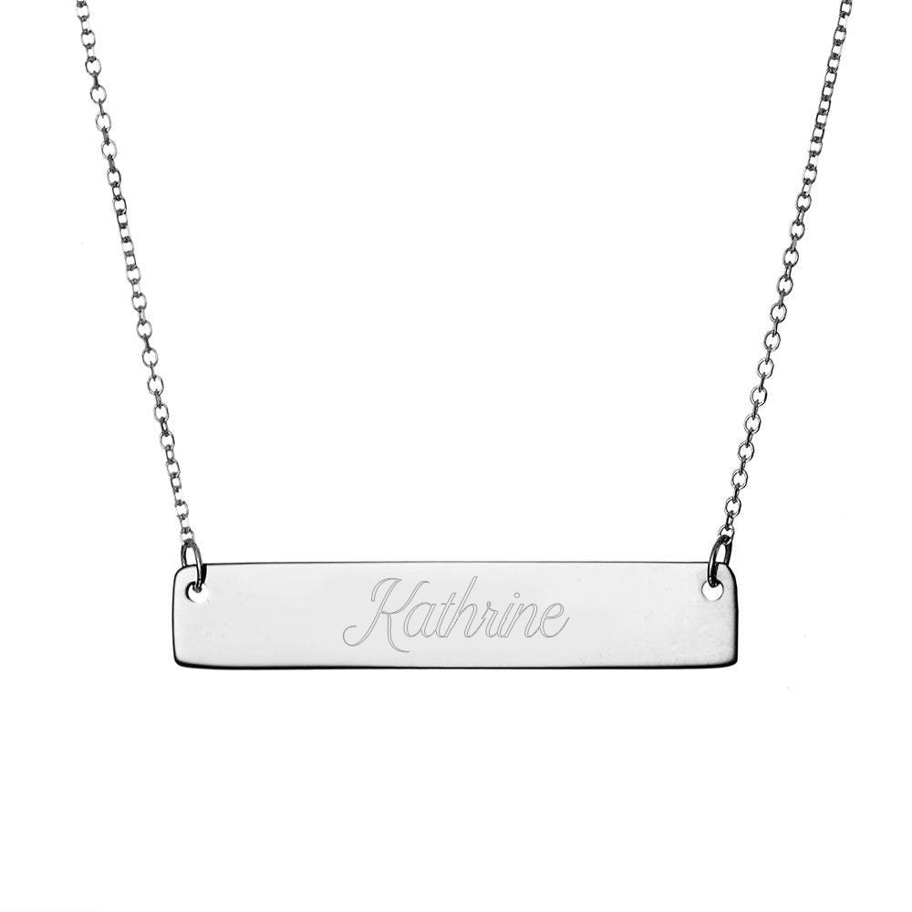 Personalised Four Sided Bar Necklace | Crafted in South Africa