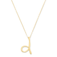 Designer Style Gold Vermeil Initial Necklace