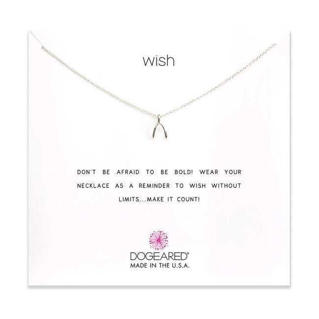 Dogeared Wish Sterling Silver Necklace