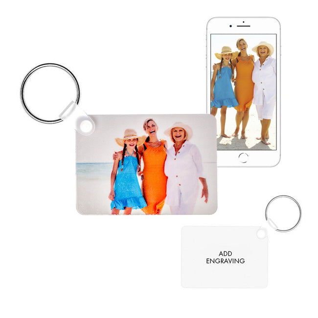 Rectangle Custom Photo Keychain