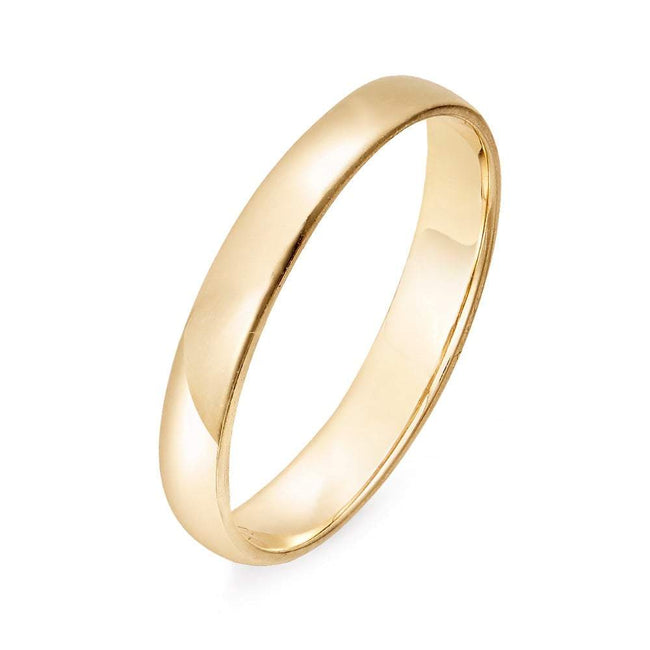 Engravable 14K Gold 3mm Wedding Band | Eve's Addiction&#0174;