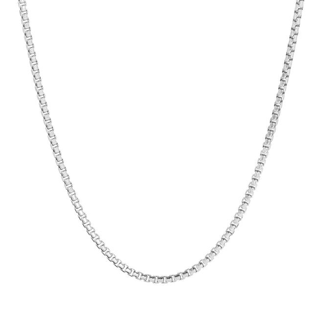 Men's Sterling Silver Box Chain Necklace