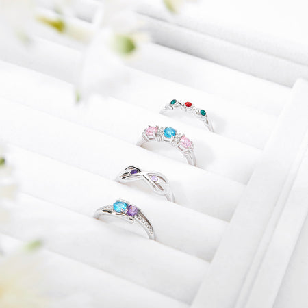 DYD Rings for Women, Crystals Rotating Ring Birthstone, Jewelry Gift for  Valentines Day, Mothers Day, Birthday, Anniversary - Wife/Girlfriend/Mom  price in UAE | Amazon UAE | kanbkam