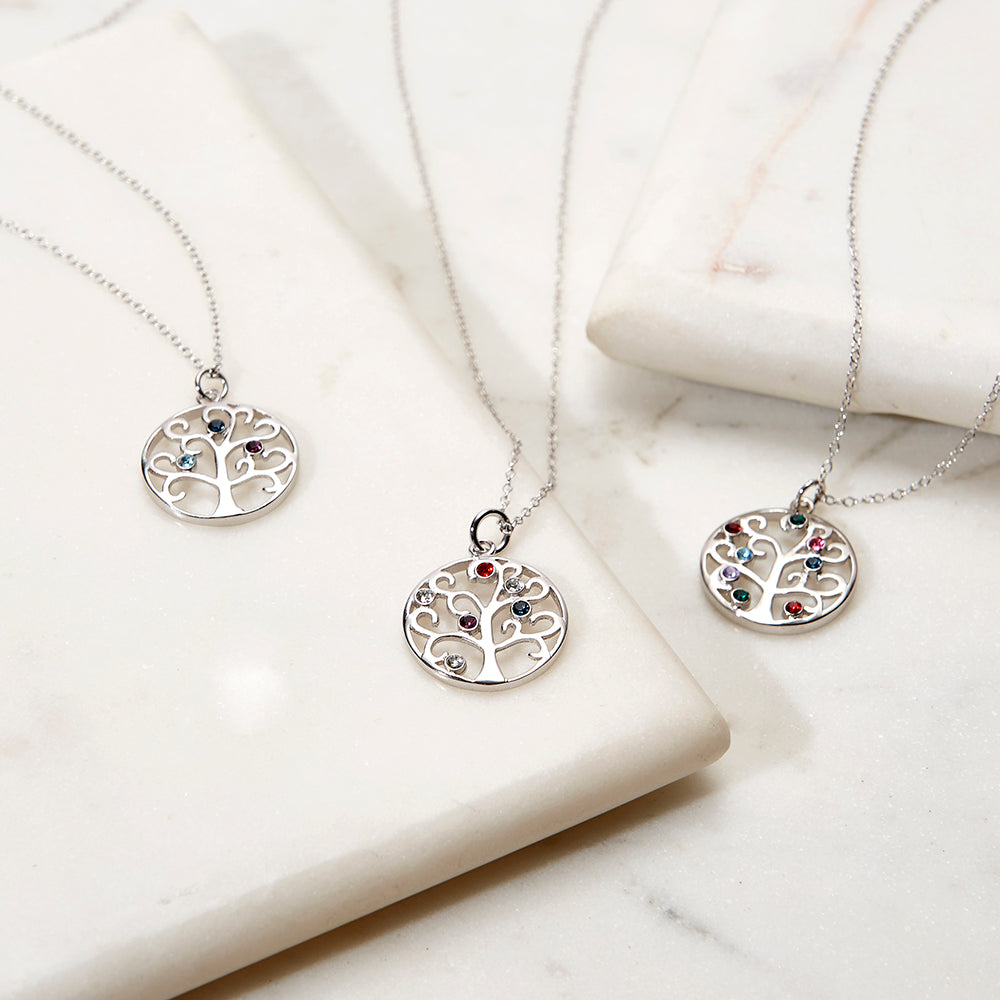 Foruiston | Jewelry | New Nib Foruiston Interchangable 6 Birthstone Gems 8  Infinity Silver Necklace | Poshmark