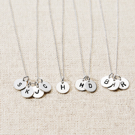 Circle Initial Necklace