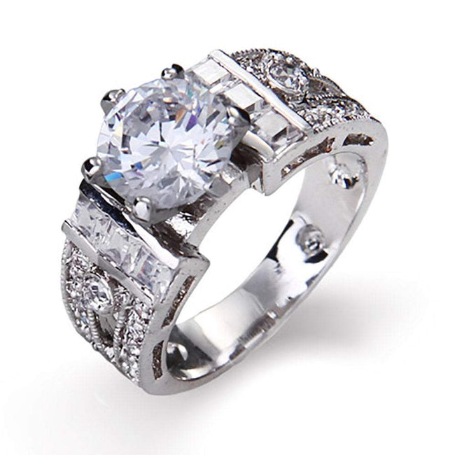 1.5 Carat CZ Engagement Ring