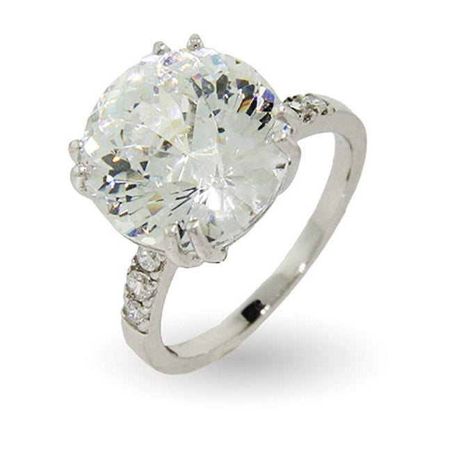 6 Carat Millennium Cut CZ Right Hand Ring | Eve's Addiction&#0174;