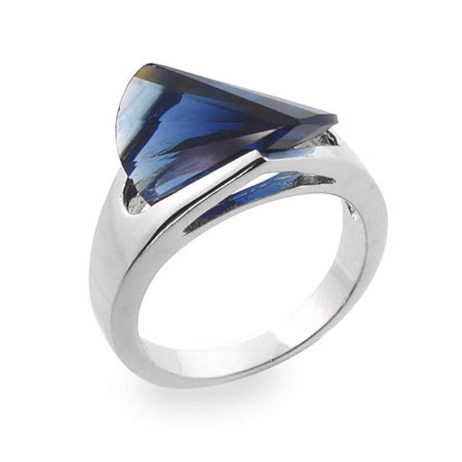 Sapphire Blue CZ Ring