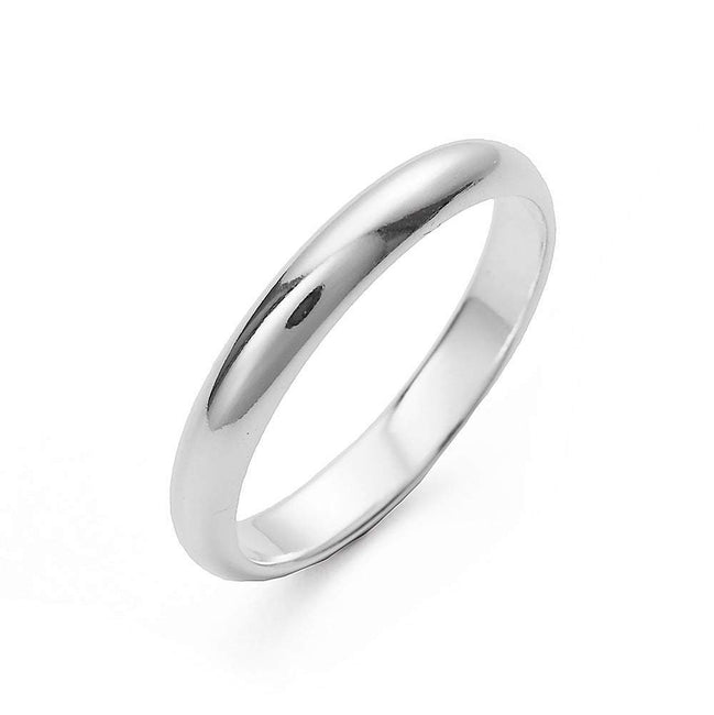 Classic Sterling Silver Wedding Band