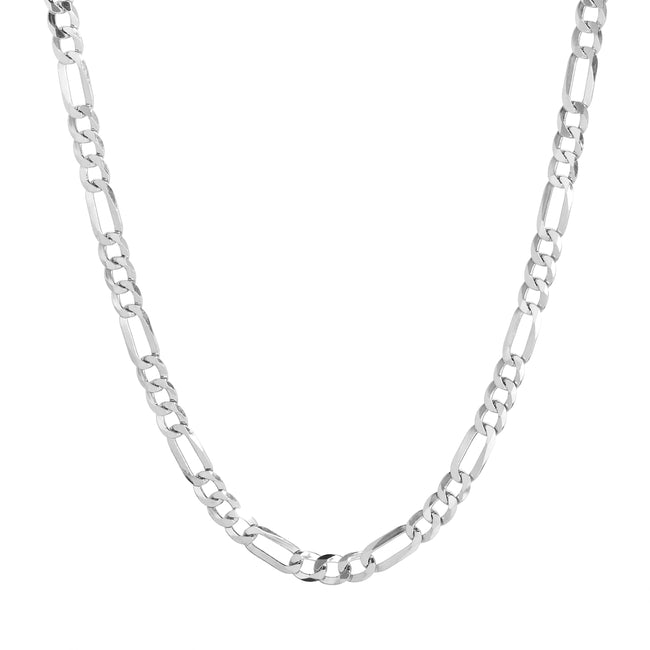 Men's Sterling Silver Figaro Chain Necklace