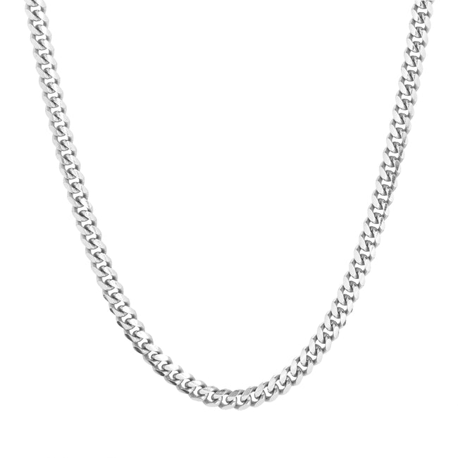 Men's Sterling Silver Curb Chain Necklace