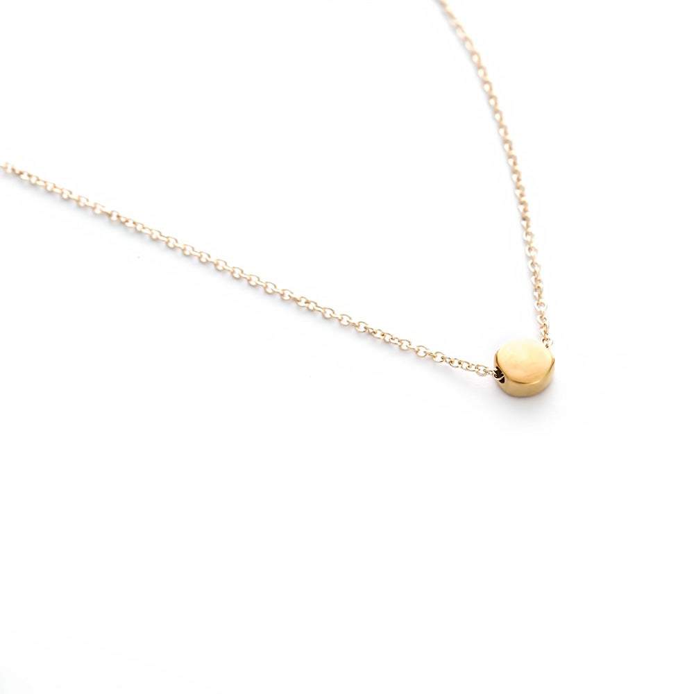 Dogeared Circle Gold Dipped Necklace | Eve's Addiction