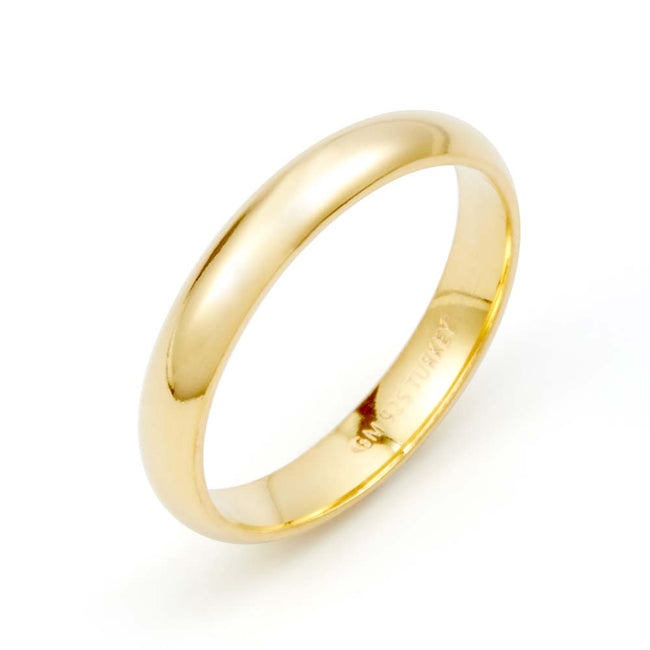Classic 3mm Gold Plated Wedding Band