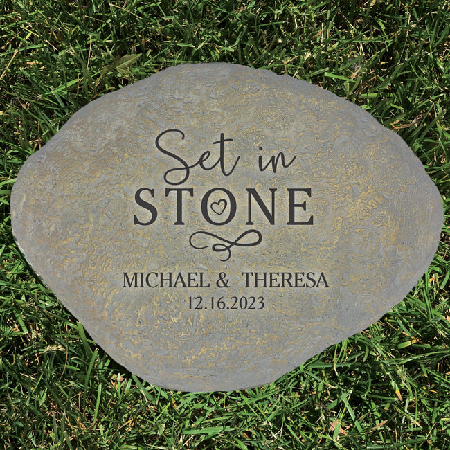 Set In Stone Custom Wedding Garden Stone