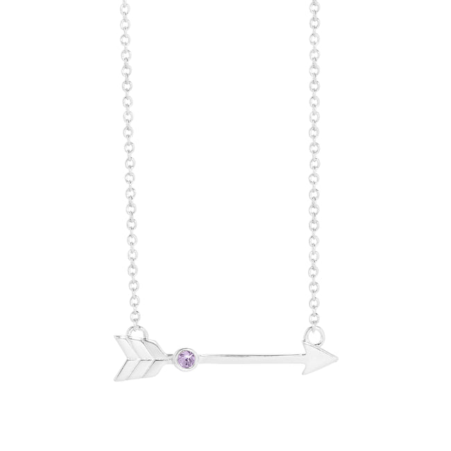 Custom Birthstone Arrow Necklace