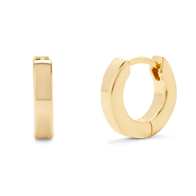 Gold Plated Huggie Earrings