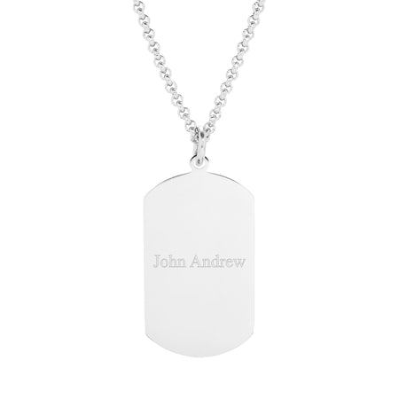 Shea Mother of Pearl Medical Alert Dog Tag in Yellow Gold