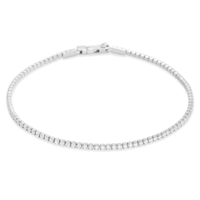 Silver CZ Tennis Bracelet