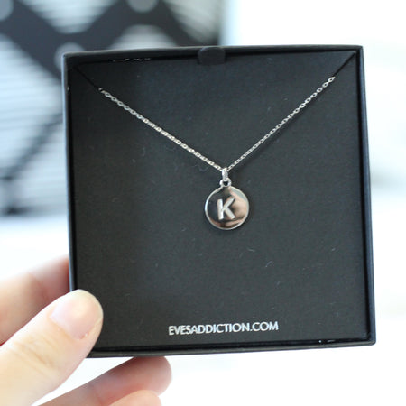 Sterling Silver Personalized Disc Necklace