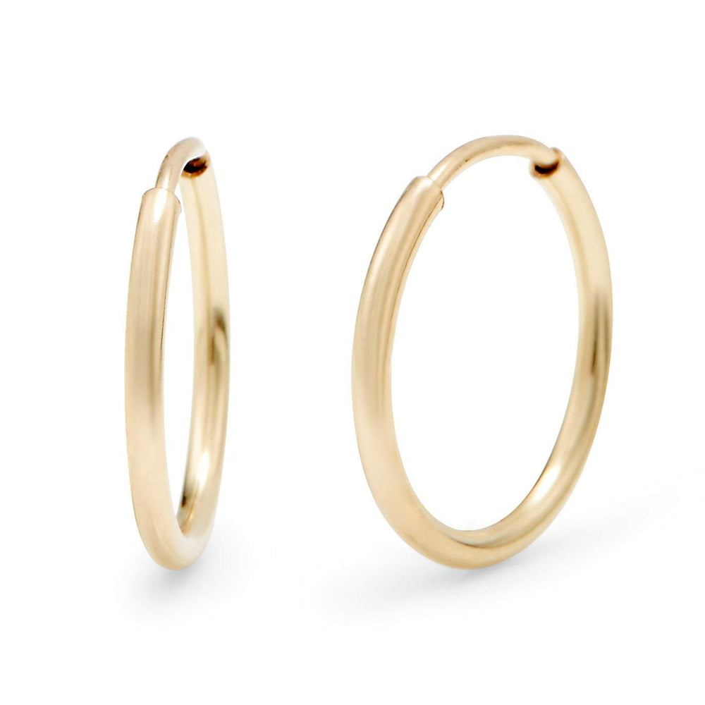 14K Gold Filled .5 Inch Hoop Earrings | Eve's Addiction