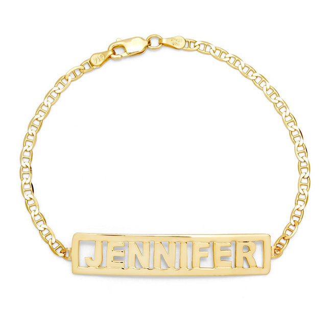 Gold Vermeil Custom Name Bracelet