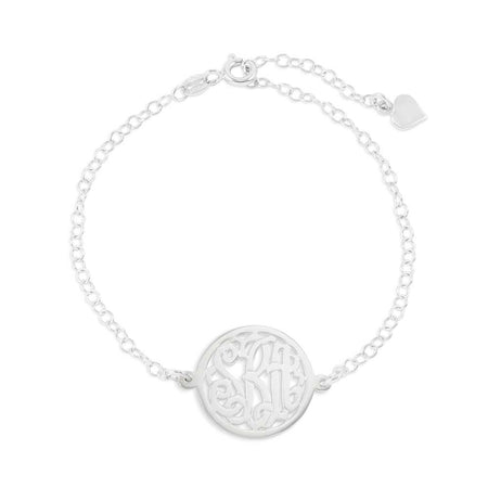 Personalized Monogram Charm Bracelet in Sterling Silver