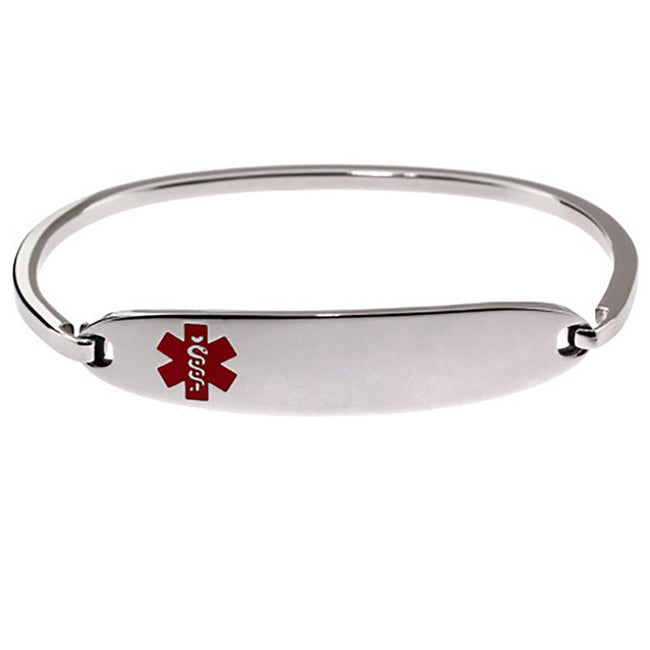 Engravable Children's Medical ID Bangle Bracelet