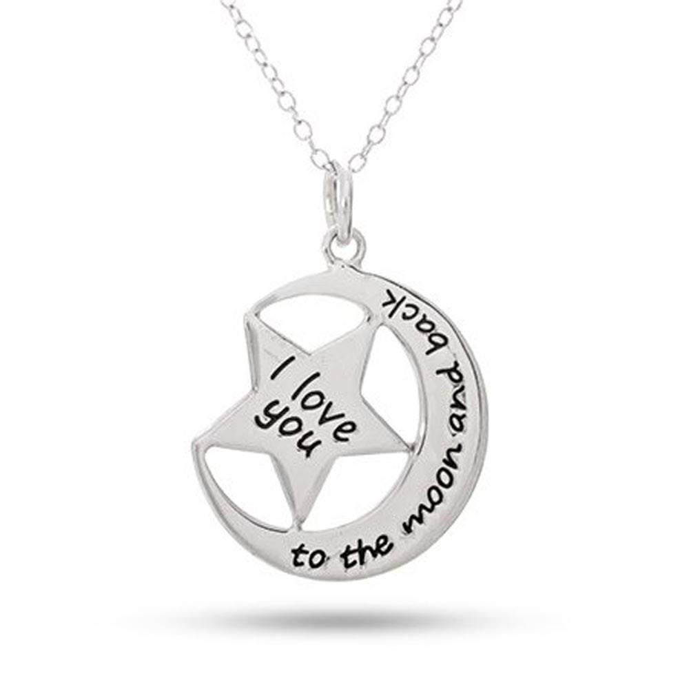 I Love You To The Moon And Back Necklace Eve S Addiction