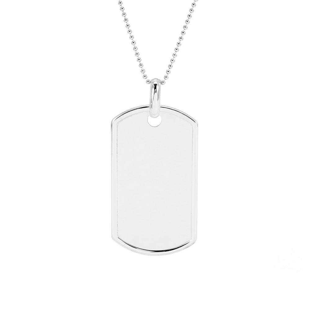 SILVER DOG TAG PENDANT CHAIN NECKLACE | UNDEFINED | COUGAR | MODJEN FOR THE  MODERN GENERATION | Modjen - For the modern Generation