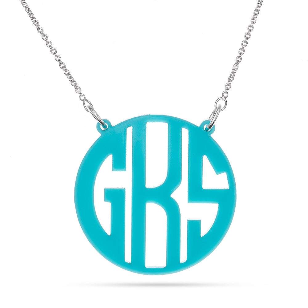 Acrylic Monogram Necklace