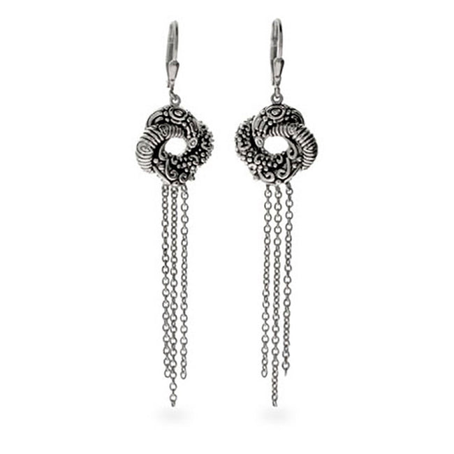 OEM Women's Algerian Love Knot Earrings Casino Royale Bond Girl 007 45MM  Silver : Amazon.in: Jewellery