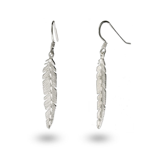 Silver Feather Earrings | Eve's Addiction