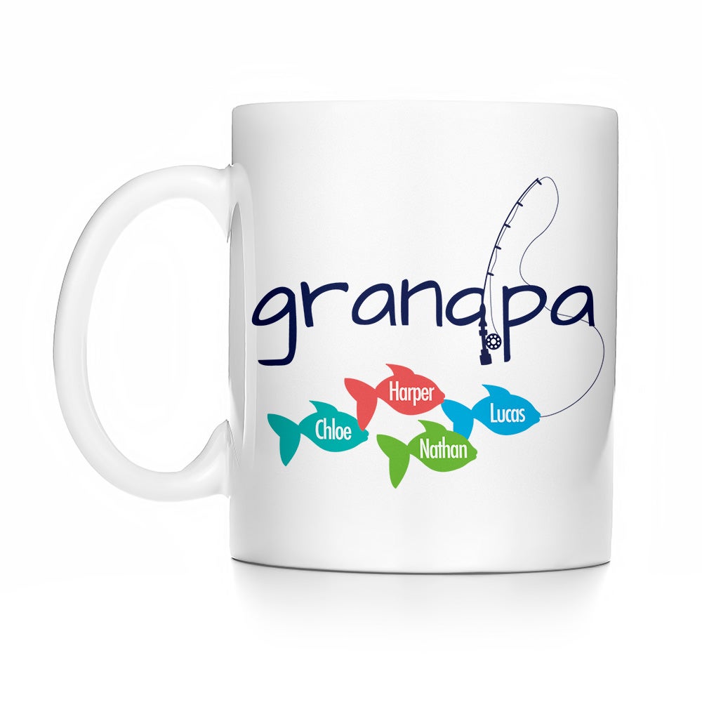 Personalized Fishing Grandpa Mug