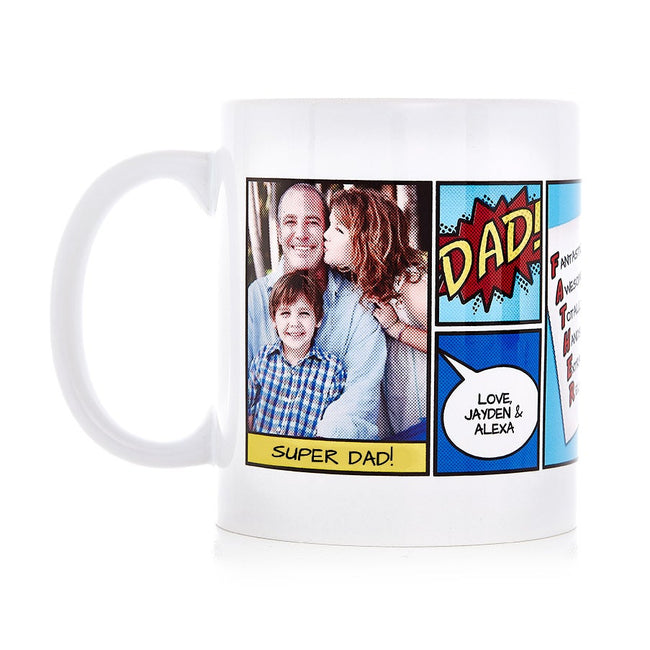 Dad Comic Book Photo Mug