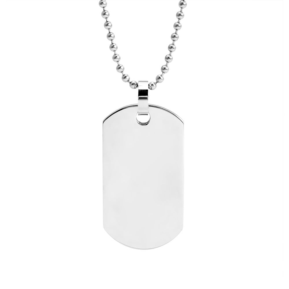 Stainless Steel Dog Tag Necklace | Eve 